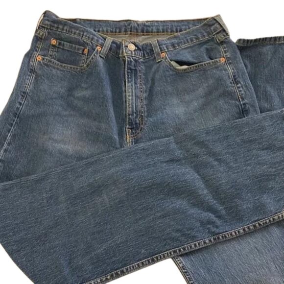 Men’s Levi Strauss 505 Straight Jeans - Picture 3 of 6